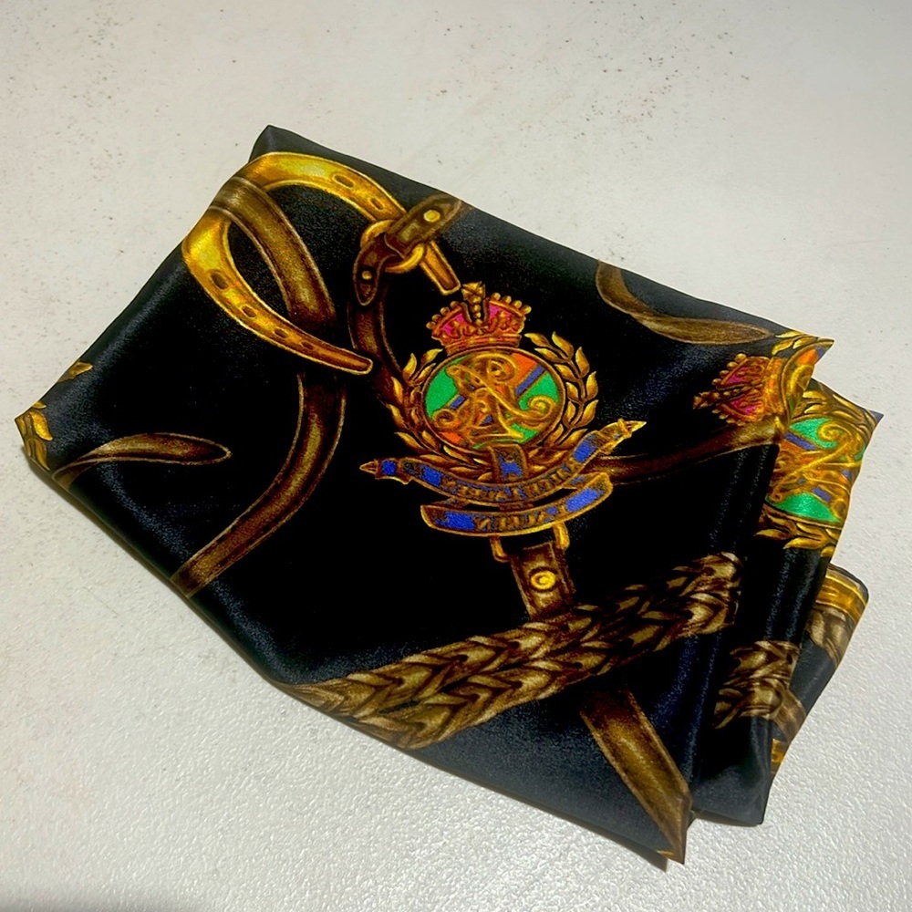 Ralph Lauren -  Silk woman scarf 17x68 - Picture 3 of 4